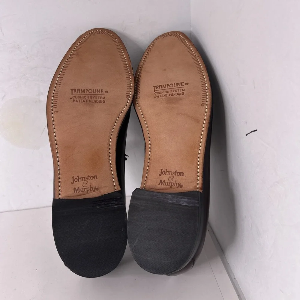 Johnson & Murphy Aristocrat Deerfield Wing Tip Tassel‎ Oxford Sz 12 Burgundy